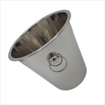 Stainless steel ice bucket, diameter 22 cm, capacity 4.3 l